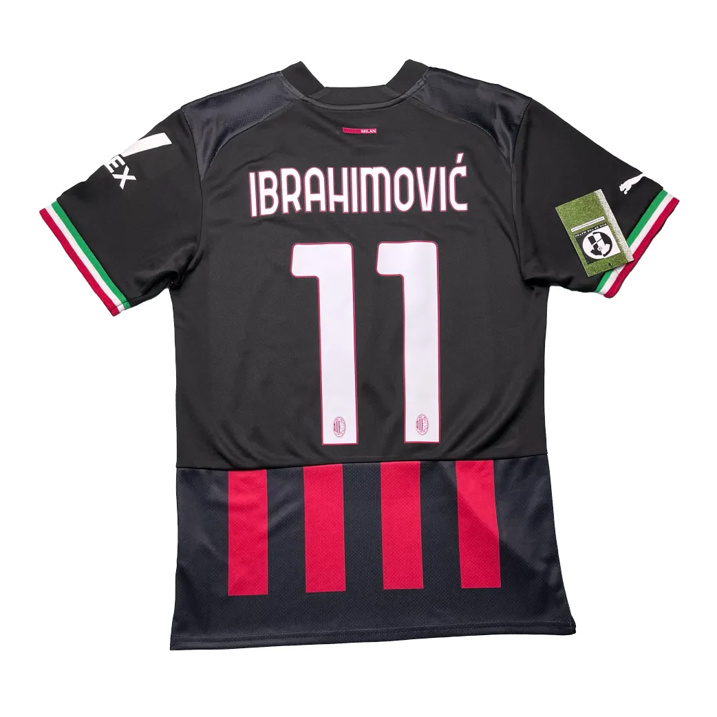 AC Milan 2022/23 Home Shirt - Ibrahimovic #11 (Size S) - Man Of