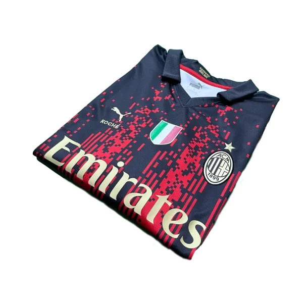 AC Milan x Koche 2022/23 4th Shirt - Theo #19 (Serie A Full Set) (Size L) - Image 3