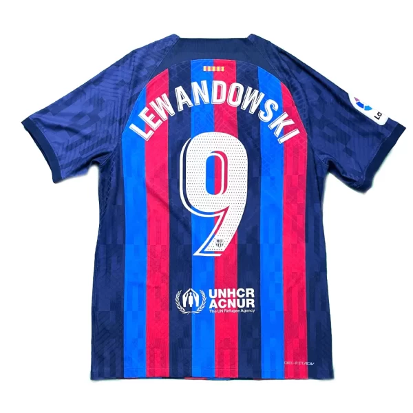 [Player Edition] FC Barcelona 2022/23 Home Shirt - Lewandowski #9 (LFP Full Set) (Size M)