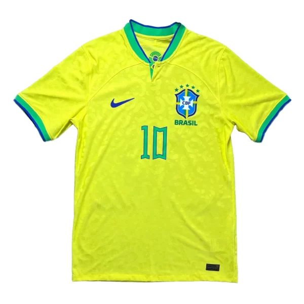 [Mint] [Player Edition] Brazil 2022 Home Shirt - Neymar Jr #10 (Size M) - Image 2