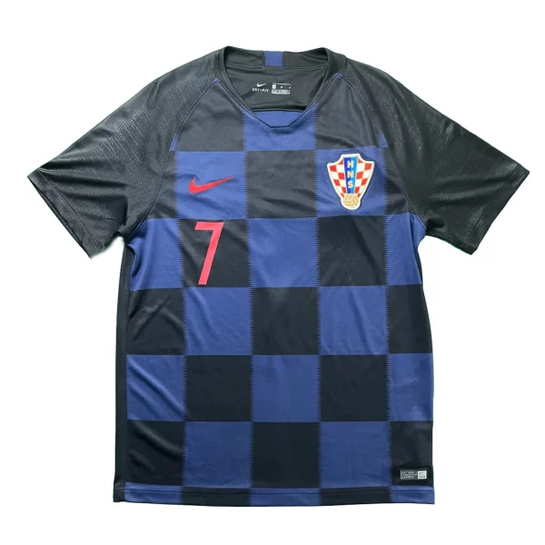 Croatia 2018 Away Shirt With Rakitic #7 (Size M) - Image 2