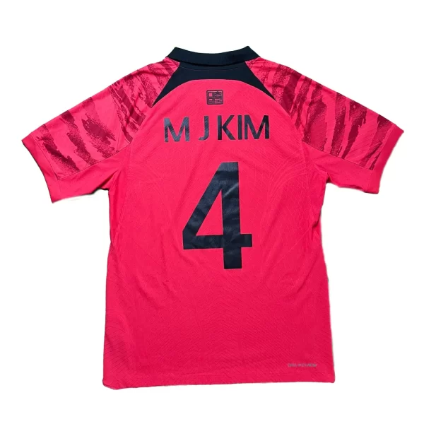 [Player Edition] South Korea 2022 Home Shirt - M J Kim #4 (Size M)