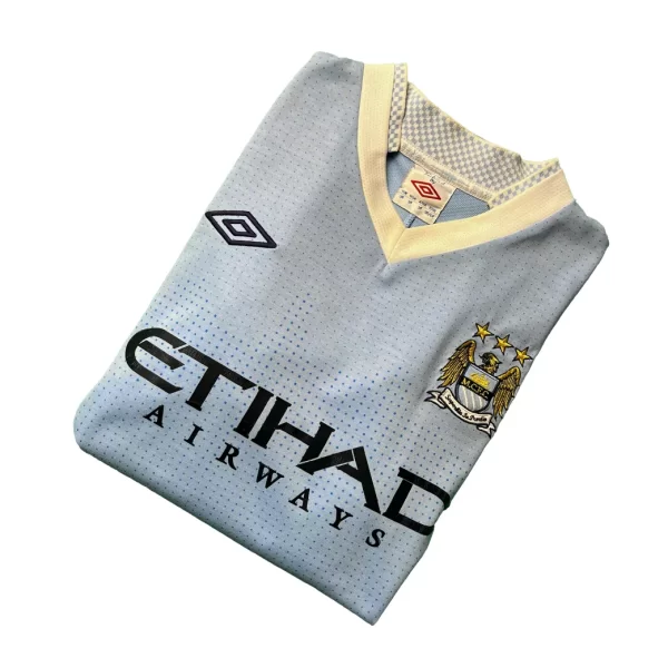 Manchester City 2011/12 Home Shirt - Kun Aguero #16 (BPL Full Set) (Size GB 38) - Image 3