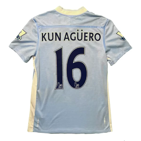 Manchester City 2011/12 Home Shirt - Kun Aguero #16 (BPL Full Set) (Size GB 38)