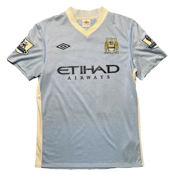 Manchester City 2011/12 Home Shirt - Kun Aguero #16 (BPL Full Set) (Size GB 38) - Image 2