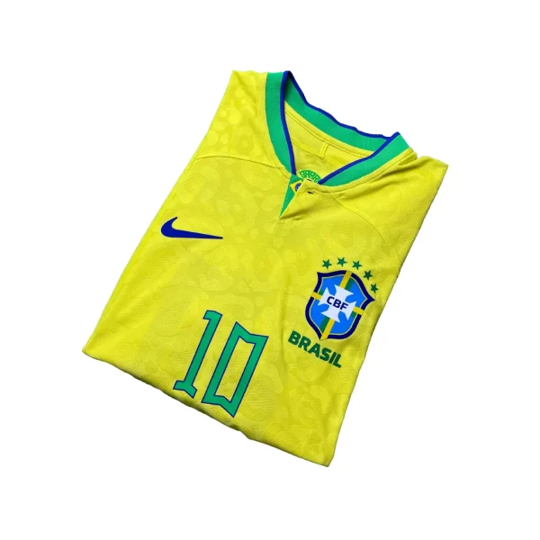 [Player Edition] Brazil 2022 Home Shirt - Neymar Jr #10 (Size L) - Image 3