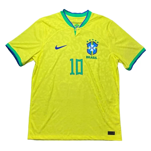 [Player Edition] Brazil 2022 Home Shirt - Neymar Jr #10 (Size L) - Image 2