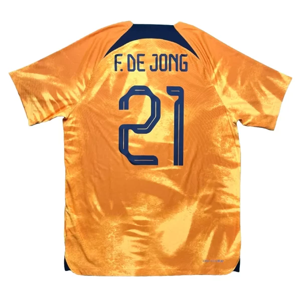 [Player Edition] Netherlands 2022 Home Shirt - F. De Jong #21 (Size L)