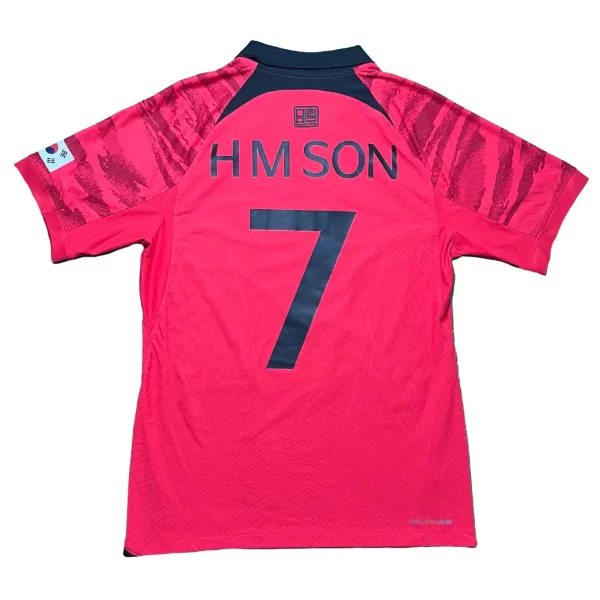 [Player Edition] South Korea 2022 Home Shirt With Korea Flag - H M Son #7 (Size M)