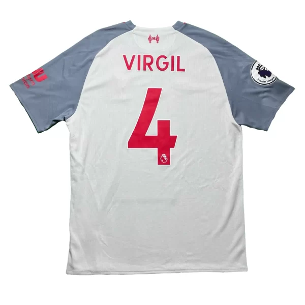 Liverpool 2018/19 3rd Shirt - Virgil #4 (BPL Full Set) (Size M US)