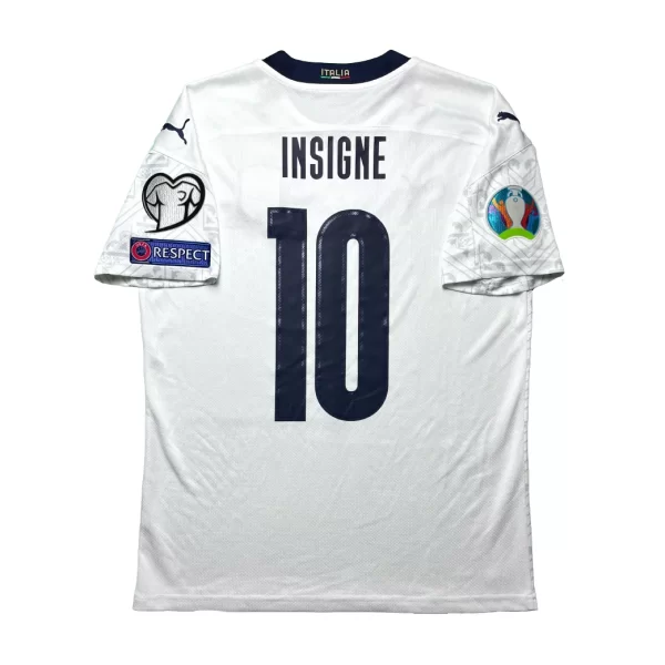 Italy 2019 Away Shirt - Insigne #10 (Euro Qualifiers Full Set) (Size M US)