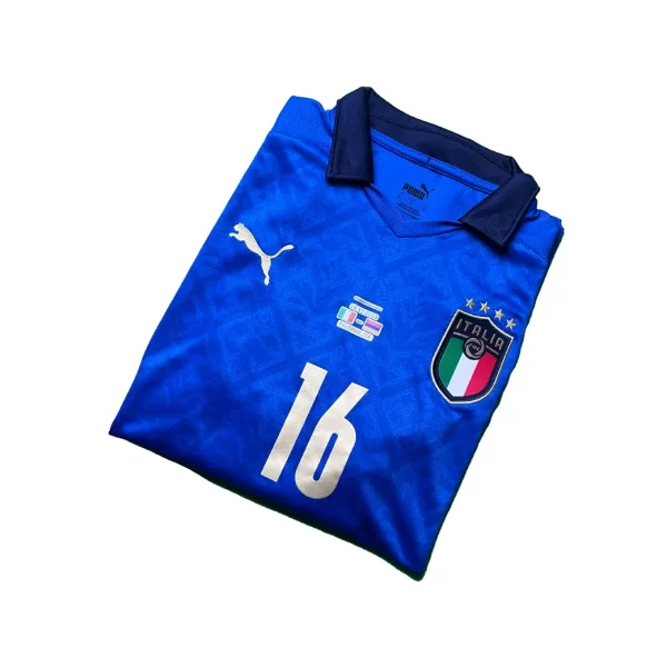 Italy 2020 Home Shirt - Zaniolo #16 (Euro Qualifiers Full Set) (Size M US) - Image 3