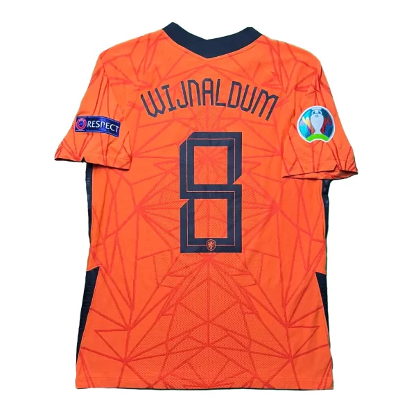 [Player Edition] Netherlands 2020 Home Shirt - Wijnaldum #8 (Euro 2020 Full Set) (Size M)