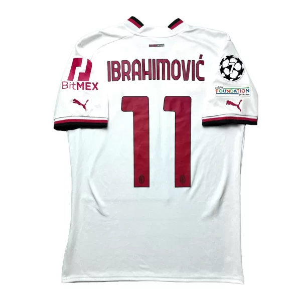 AC Milan 2022/23 Away Shirt - Ibrahimovic #11 (UEFA CL Full Set) (Size M)