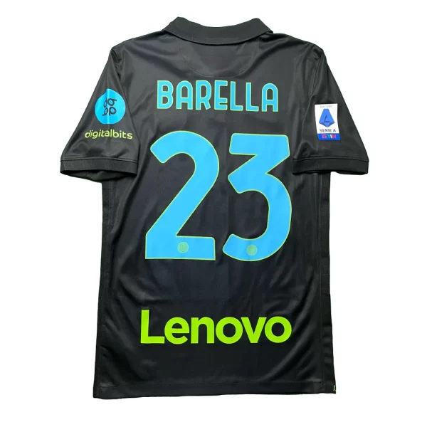 Inter Milan 2021/22 3rd Shirt - Barella #23 (Serie A Full Set) (Size S)