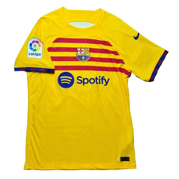 [Player Edition] Barcelona 2022/23 4th Shirt - Gavi #30 (LFP Full Set) (Size M) - Image 2