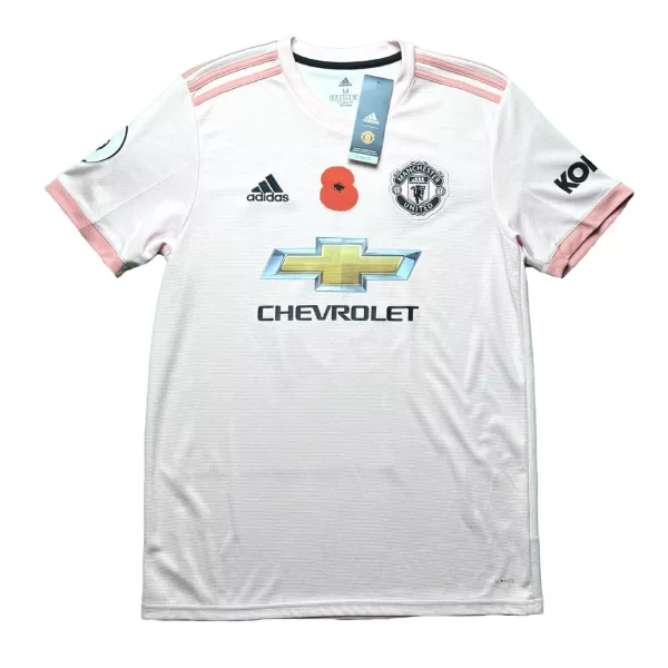 Manchester United 2018/19 Away Shirt - Pogba #6 (BPL Poppy Full Set) (Size M) - Image 2