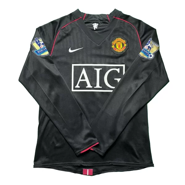 [Long Sleeve] Manchester United 2007/08 Away Shirt - Ronaldo #7 (BPL Full Set) (Size S) - Image 2