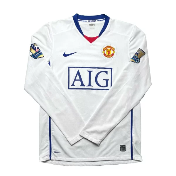 [Long Sleeve] Manchester United 2008/09 Away Shirt - Ronaldo #7 (BPL Full Set) (Size S) - Image 2