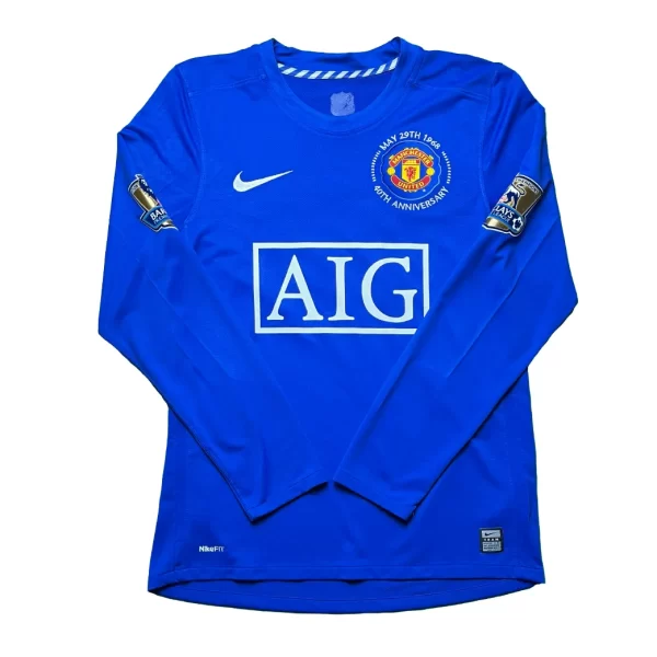 [Long Sleeve] Manchester United 2008/09 3rd Shirt - Ronaldo #7 (BPL Full Set) (Size S) - Image 2