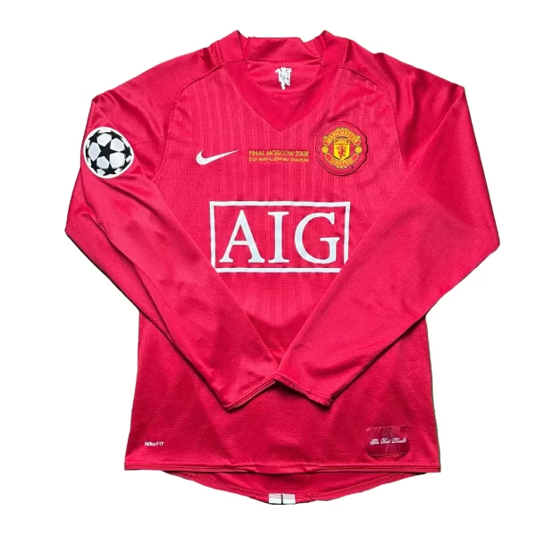 [Long Sleeve] Manchester United Final Moscow 2007 Shirt - Ronaldo #7 (Size S) - Image 2