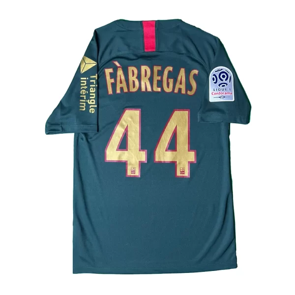 AS Monaco 2018/19 Away Shirt - Fabregas #44 (Ligue 1 Full Set) (Size S)