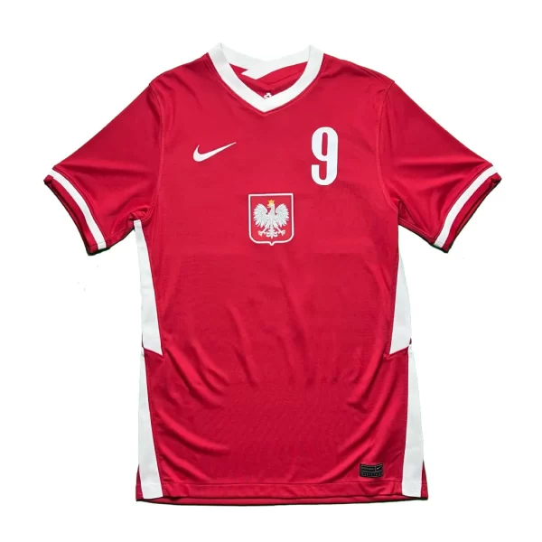 Poland 2020 Away Shirt - Lewandowski #9 (Size S) - Image 2