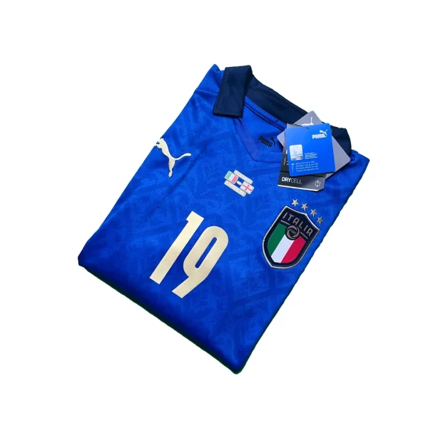 Italy Euro 2020 Final Home Shirt - Bonucci #19 (Size S) - Image 3