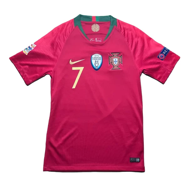 Portugal 2018 Home Shirt - Ronaldo #7 (UEFA Nations League Full Set) (Size S) - Image 2