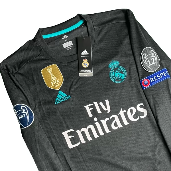 [Long Sleeve] Real Madrid 2017/18 Away Shirt - Ronaldo #7 (UEFA CL + 2017 CWC Full Set) (Size S) - Image 3