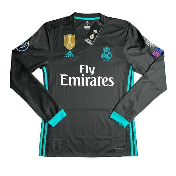 [Long Sleeve] Real Madrid 2017/18 Away Shirt - Ronaldo #7 (UEFA CL + 2017 CWC Full Set) (Size S) - Image 2