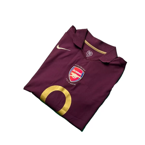 [Long Sleeve] Arsenal Last Highbury Home Shirt - Henry #14 (BPL Full Set) (Size S) - Image 3