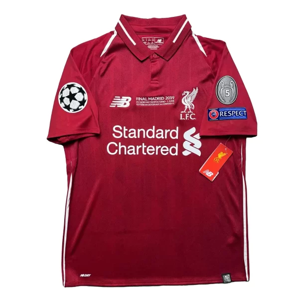 Liverpool 2019 UEFA CL Final Home Shirt - M.Salah #11 (Size S US) - Image 2