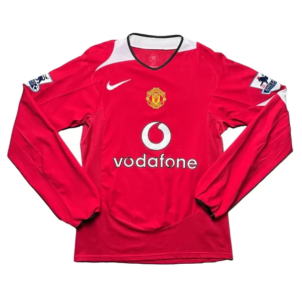 [Long Sleeve] Manchester United 2004/06 Home Shirt - Ronaldo #7 (BPL Full Set) (Size S) - Image 2