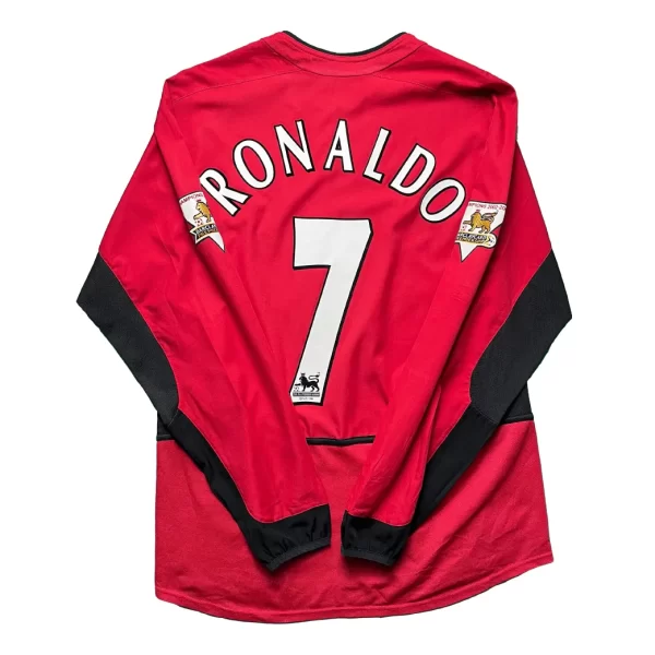 [Long Sleeve] Manchester United 2003/04 Home Shirt - Ronaldo #7 (BPL Full Set) (Size M)