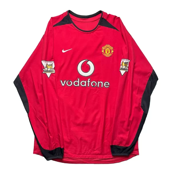 [Long Sleeve] Manchester United 2003/04 Home Shirt - Ronaldo #7 (BPL Full Set) (Size M) - Image 2