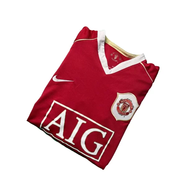 [Long Sleeve] Manchester United 2006/07 Home Shirt - Ronaldo #7 (BPL Full Set) (Size M) - Image 3