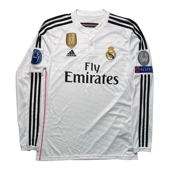 [Long Sleeve] Real Madrid 2014/15 Home Shirt - Ronaldo #7 (UEFA CL + 2014 CWC Full Set) (Size M) *Defect* - Image 2