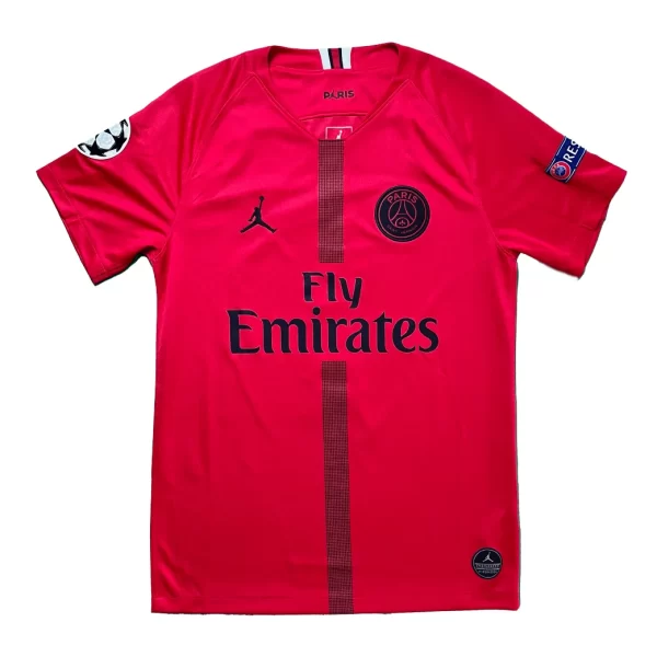 PSG x Jordan 2018/19 Goalkeeper Shirt (Red) - Buffon #1 (UEFA CL Full Set) (Size S) - Image 2