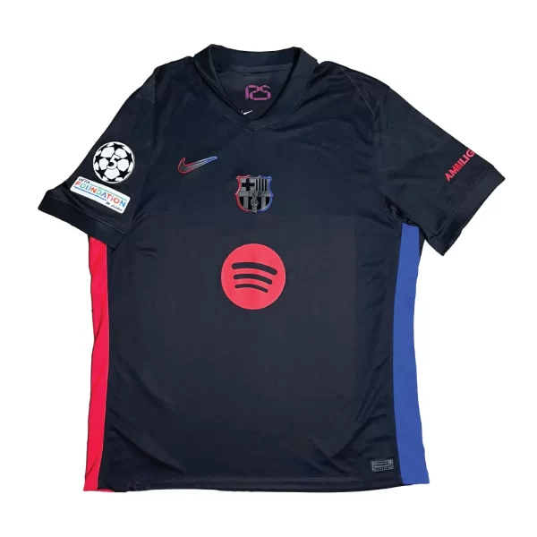 Barcelona 2024/25 Away Shirt - Lamine Yamal #19 (UEFA CL Full Set) - Size XL - Image 2