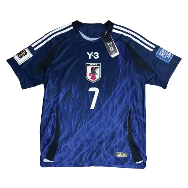 [Player Edition] Japan Y-3 2024 Home Shirt - Mitoma #7 + 2026 World Cup Qualifiers (Size L Asia)