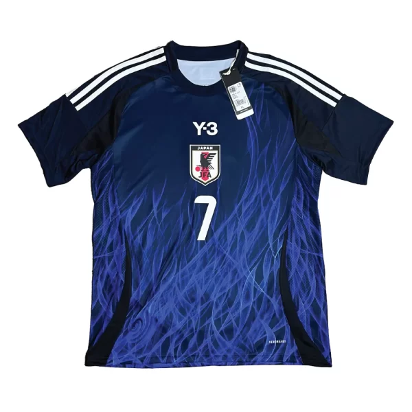 Japan Y-3 2024 Home Shirt - Mitoma #7 (Size XL Asia) - Image 2