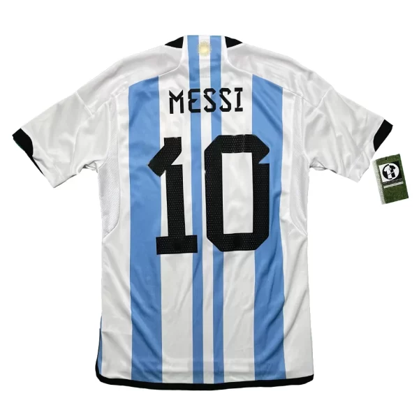 Argentina 2022 Home 3 Star - Messi #10 + WCC2022 (Size S Asia) - Image 2