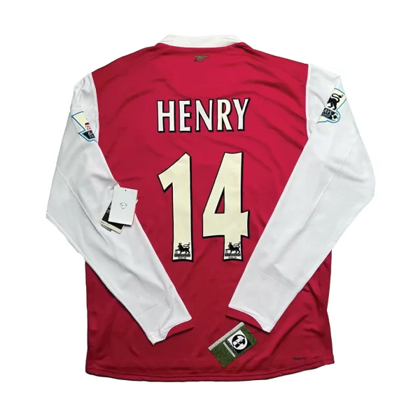 [Long Sleeve] Arsenal 2006/07 Home Shirt - Henry #14 (BPL Full Set) (Size L)