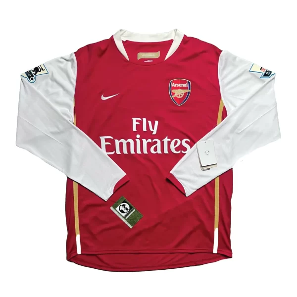 [Long Sleeve] Arsenal 2006/07 Home Shirt - Henry #14 (BPL Full Set) (Size L) - Image 2