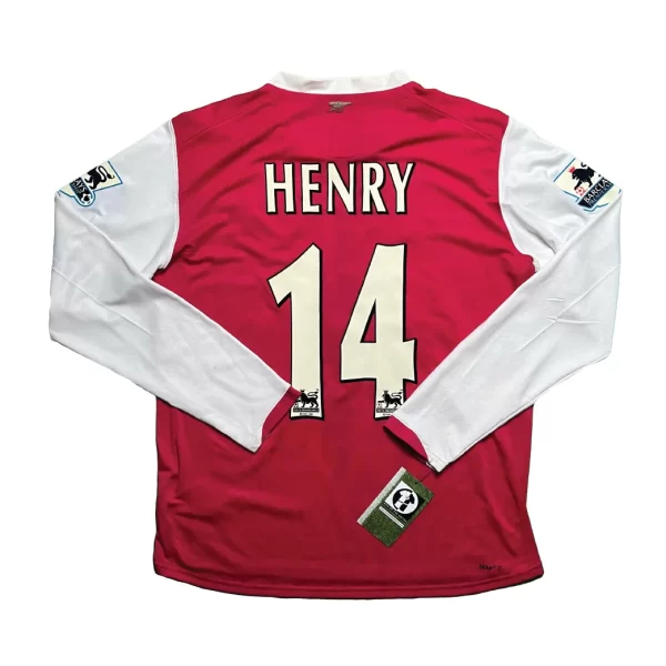 [Long Sleeve] Arsenal 2006/07 Home Shirt - Henry #14 (BPL Full Set) (Size M) - Image 2