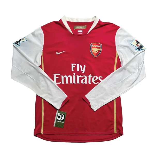 [Long Sleeve] Arsenal 2006/07 Home Shirt - Henry #14 (BPL Full Set) (Size M)