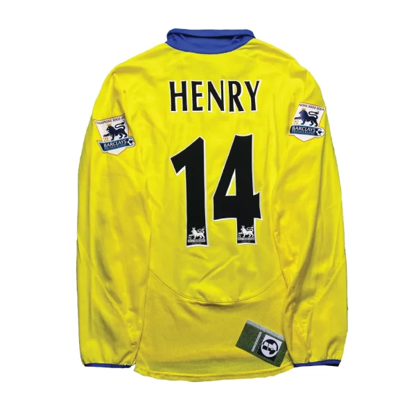 [Long Sleeve] Arsenal 2004/05 Third Shirt - Henry #14 (BPL Champion 2003/04 Full Set) (Size S)