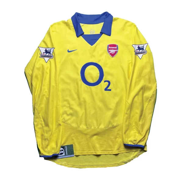 [Long Sleeve] Arsenal 2003/04 Away Shirt - Henry #14 (BPL Full Set) (Size L)