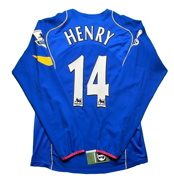 [Long Sleeve] Arsenal 2004/05 Away Shirt - Henry #14 (BPL Full Set) (Size M)